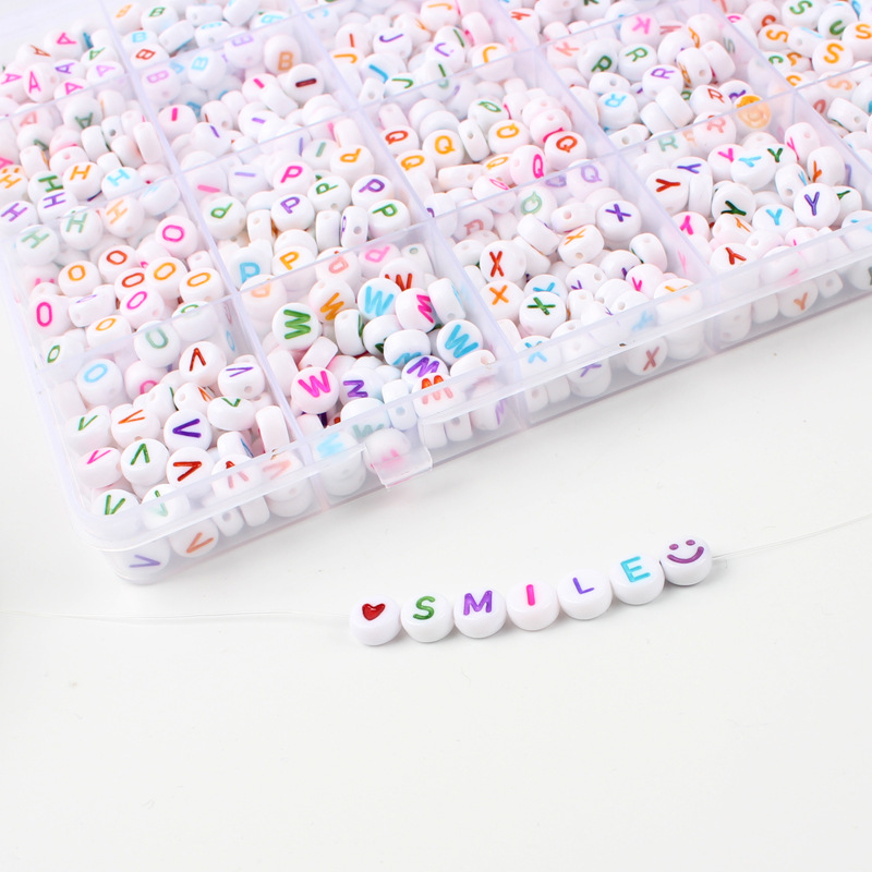 Letter pearls 28 GUI to create (colour). 