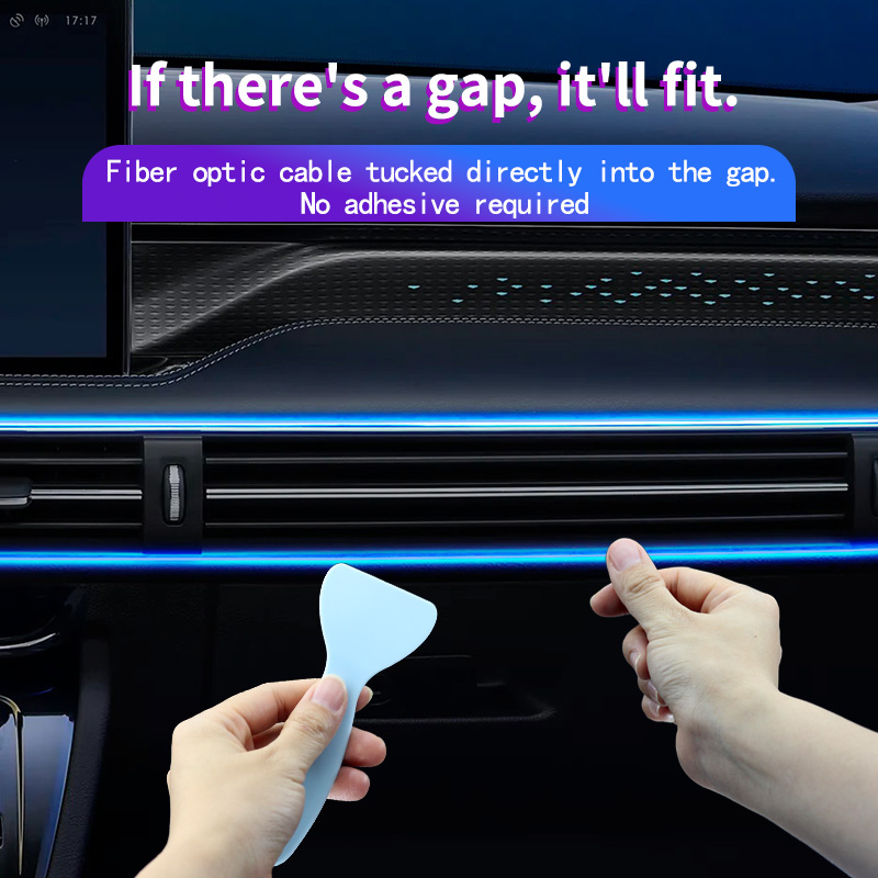 RGB LED Light Strip For Car Interior 1M2M3M4M5M USB Fiber Optic Atmosphere Lamp Support APP Control Ambient Neon Invisible Light. 