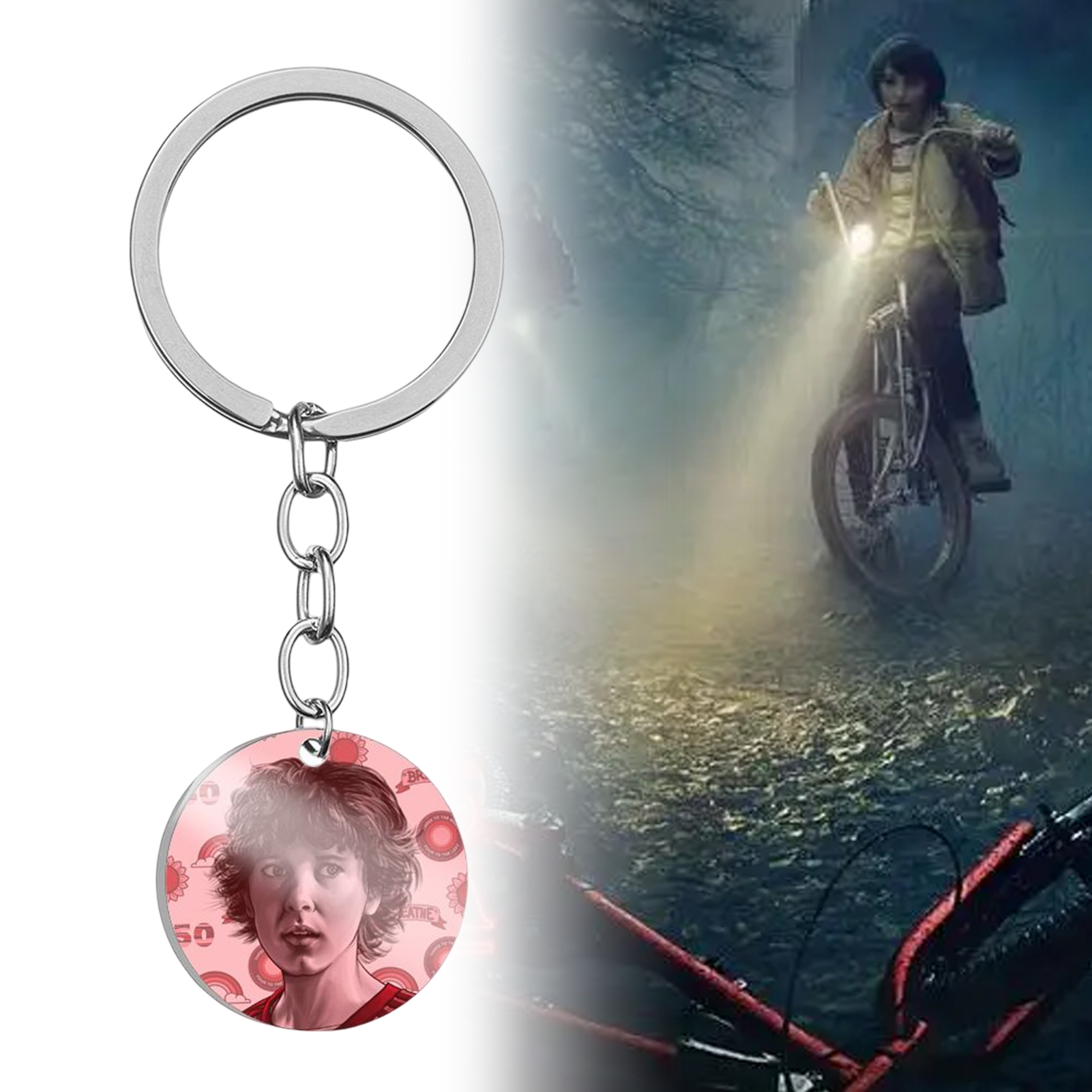 Stranger Things Keychain Wear-resistant Attractive Decor Keychain. 