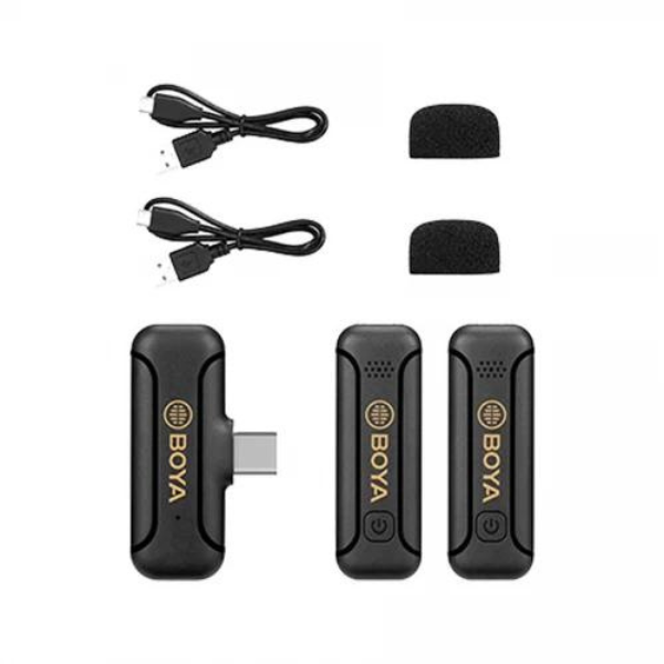 Boya BY-WM3T2-U2 2.4GHz Omnidirectional Mini Wireless Microphone for Android. 