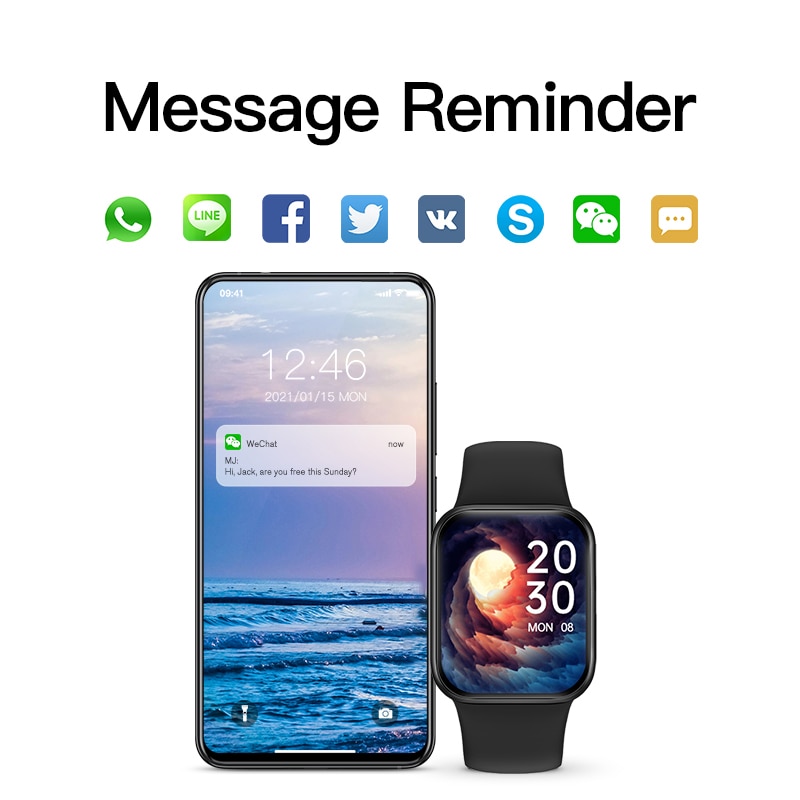 New Smart Watch Men Full Touch Screen Sport Fitness Track Watch IP67 Waterproof Bluetooth Call For Android ios Smartwatch. 