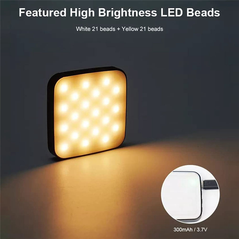 Mini Magnetic Pocket LED Light for MagSafe/iPhone 12 13 14 Series Cube-Fill Light with Clip for Makeup Vlog Live 36W High Guality Easy to Use. 