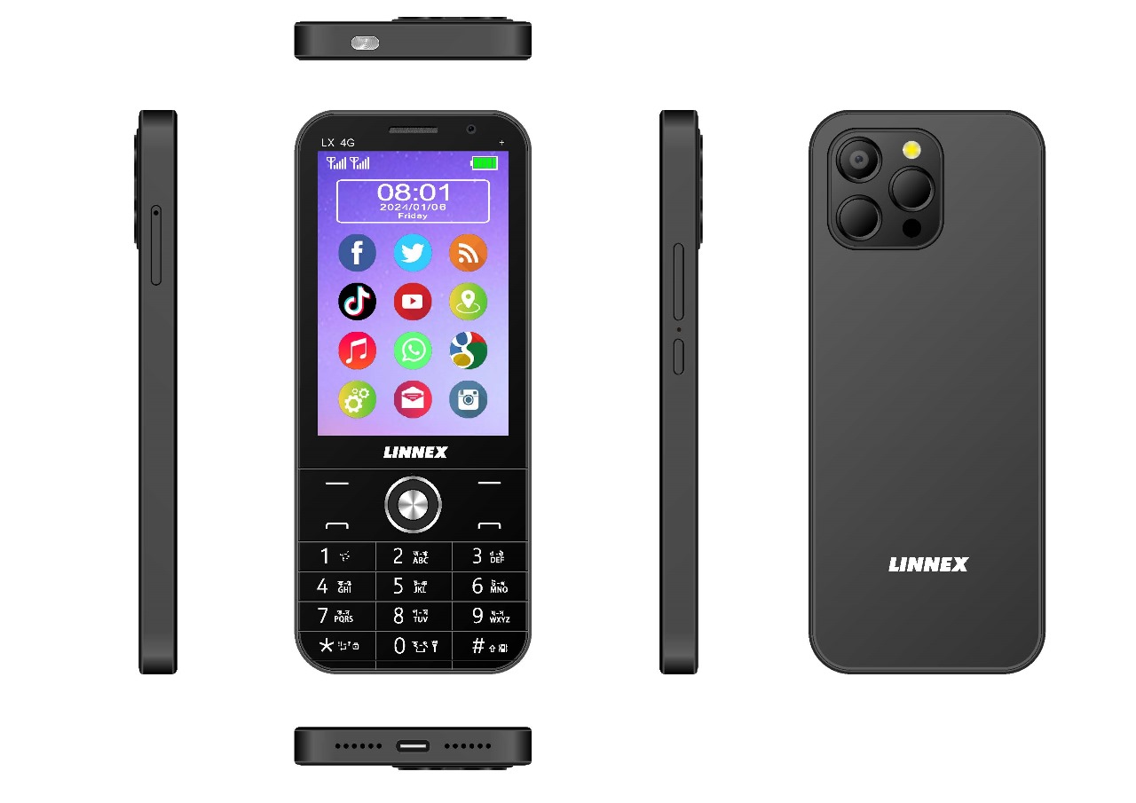 Linnex LX4G Android 3.5" (3/32GB) Touch Smart Feature Phone. 