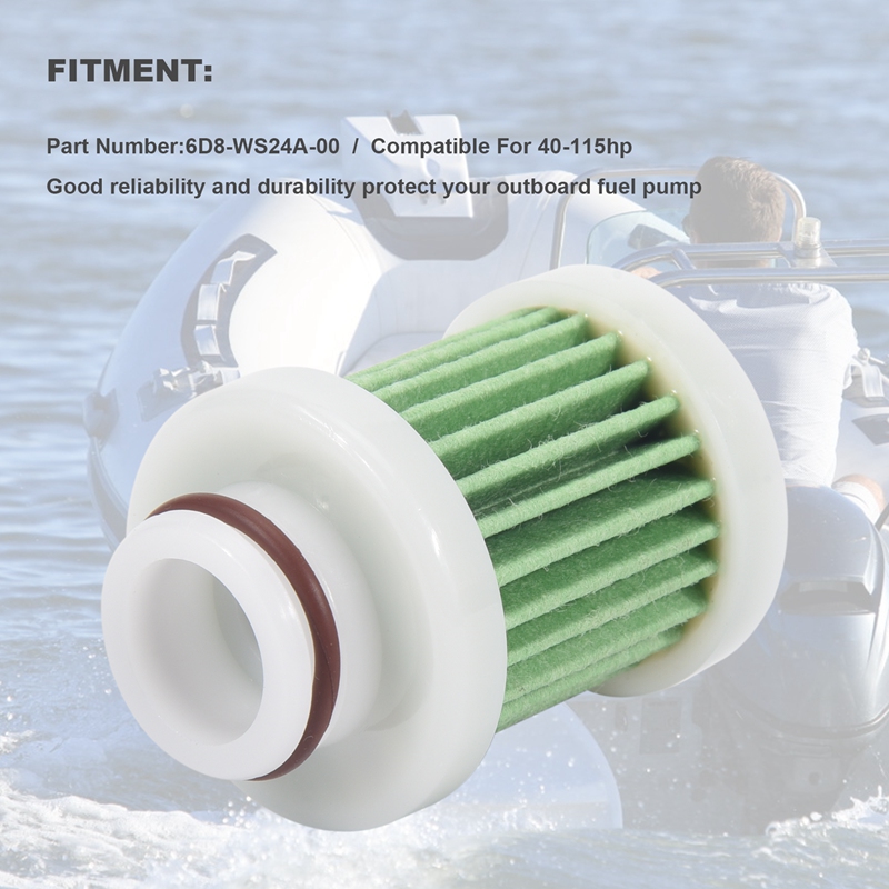 6D8-WS24A-00 Fuel Filter for Yamaha F40A F50 T50 F60 T60 F70 F90 F115 Marine Outboard Accessories. 