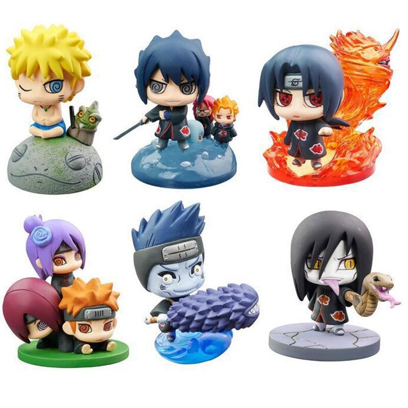 Naruto Blind Box Doll 1-7 Generation 6 Custom High Quality Naru-to Anime Figure Toy Action Figure Decoration Model Toys Bruco. 
