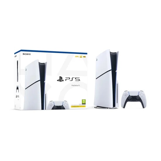 Sony PS5 (PlayStation 5) Slim Edition 4K 120Hz Gaming Console with DualSense Wireless Controller. 