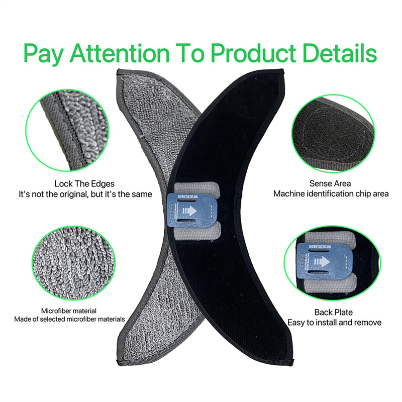 6PCS Replacement Mopping Pads Microfiber Mopping Mat Mop Parts for IRobot Roomba Combo J7+ Vacuum Cleaner Parts Accessories. 
