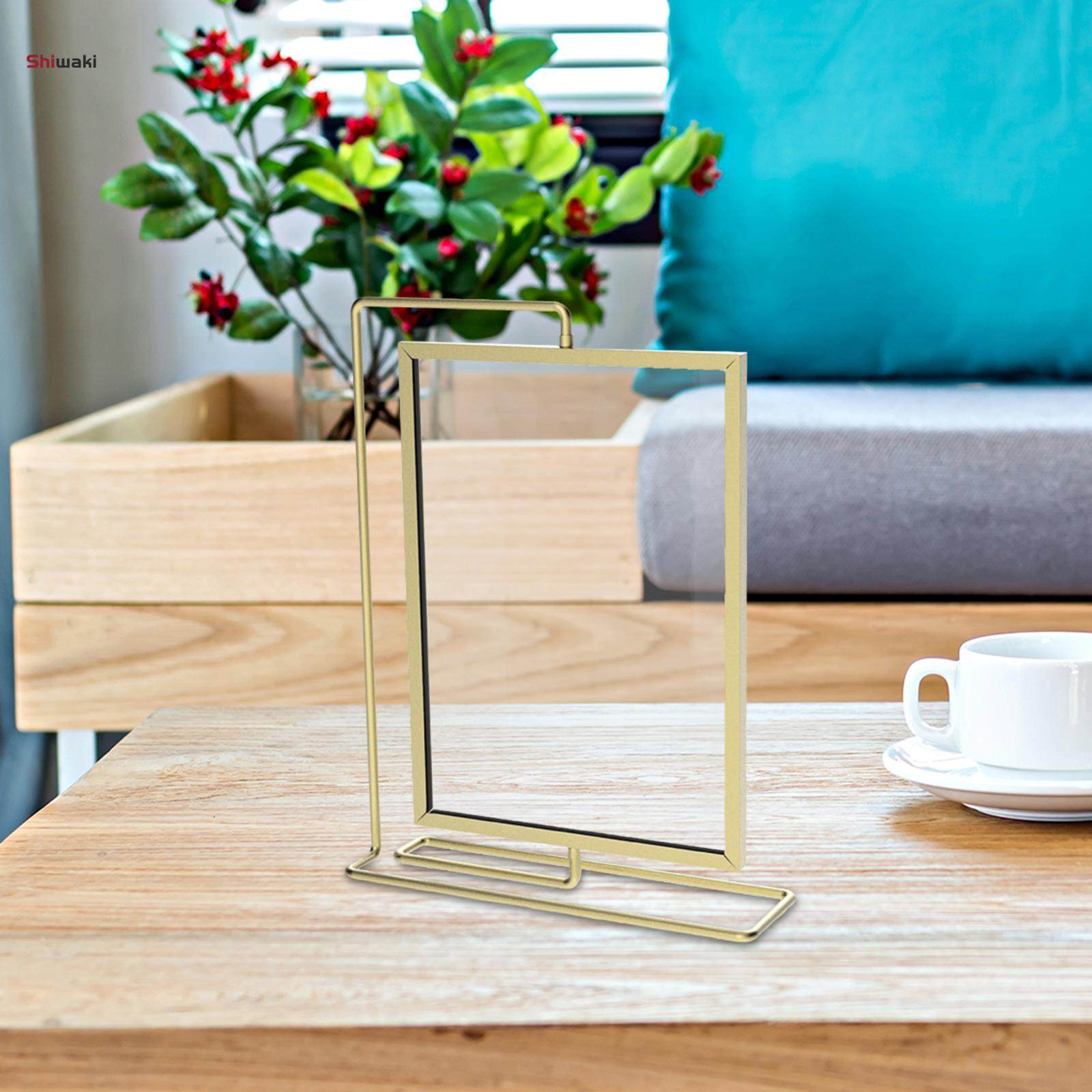 Double Sided Picture Frame Rotating Photo Frame for Birthday Family Desk