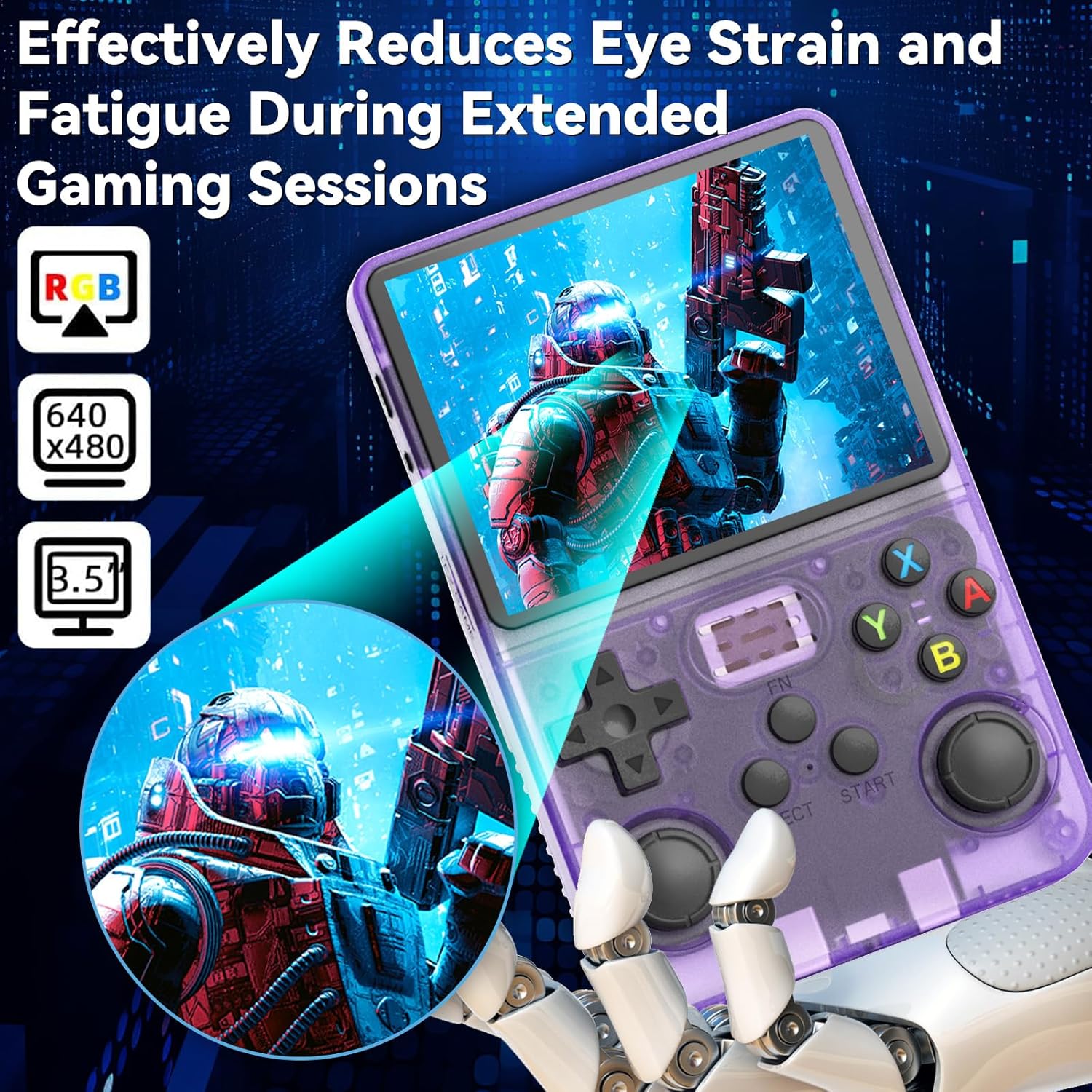 R36S Game Consola ArkOS 2.0 System Retro Portable Handheld Game Player 3.5'' Screen 64G 128G Mini Pocket Video Games R36s. 