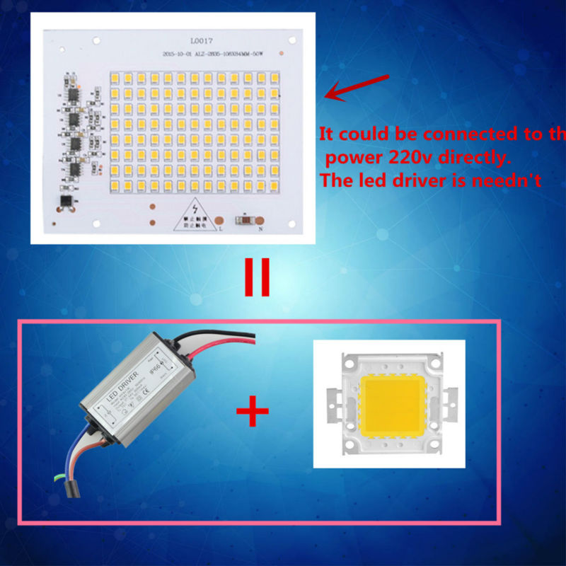 【Nice Day Toy Findings Store】(New) LED light beans Lampadas LED bulb SMD Smart IC 20W 30W 50W 90W outdoor floodlight White/warm bulb high power. 