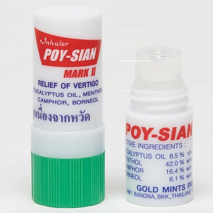 Poysian Mark II Menthol Nasal Inhaler From Thailand ---(Pack of 12)------by Poy Sian. 