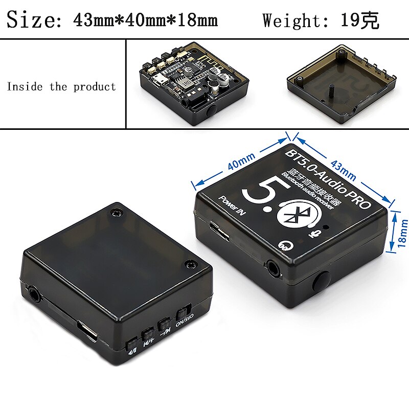 DIY Bluetooth Audio Receiver board Bluetooth 4.1 5.0 mp3 lossless decoder board Wireless Stereo Music Module 3.7-5V. 
