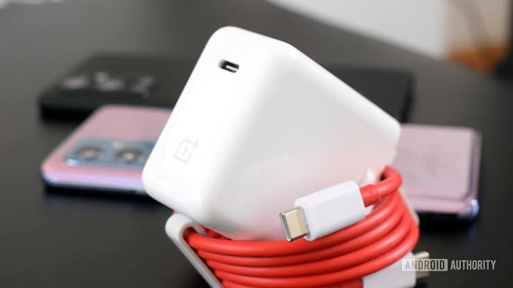 OnePlus (1+) GaN 65W Super warp Wall Charger with type-C cable  for oneplus 8t, 8, 9, 9r, 9pro. 