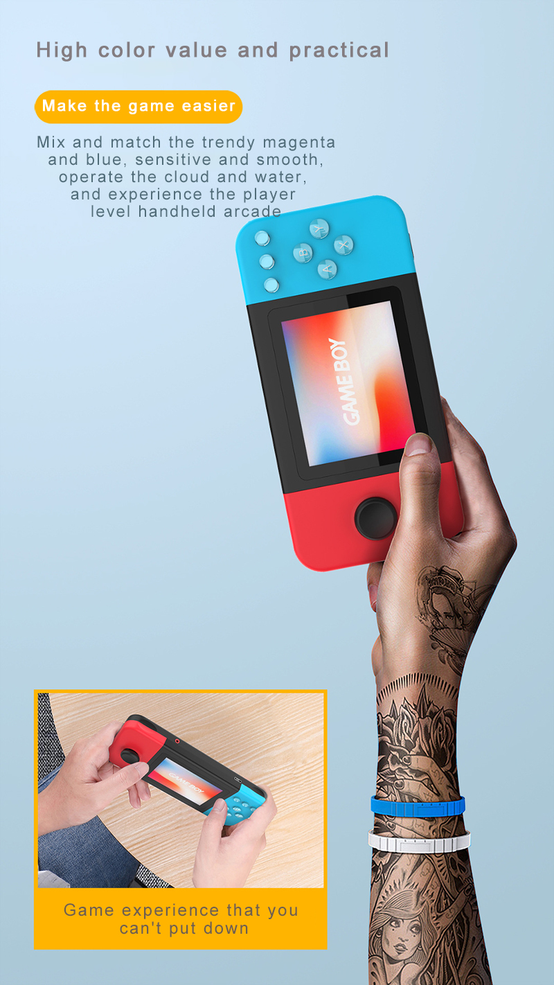 D20 handheld game console PSP nostalgic 500 in one handheld classic nostalgic handheld game console Geartronic. 