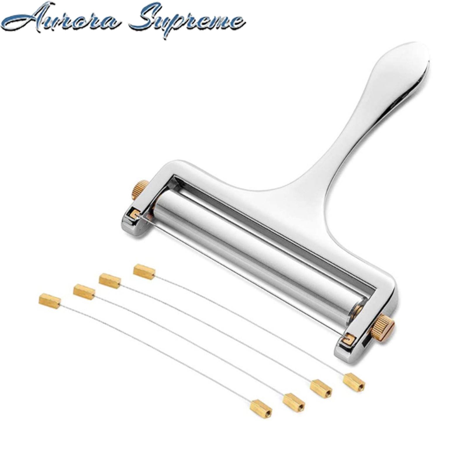 Cut cddar, brie, pepper jk, mozzarella or er like provolone with this block cese slicer.