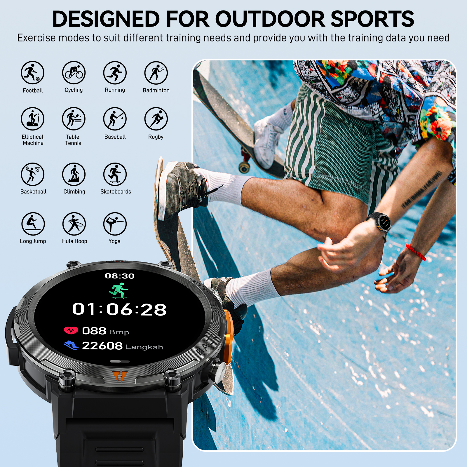 EIGIIS KE3 Bluetooth Call Smart Watch Men Full Touch Screen Health Monitor Clock With Flashlight Men SmartWatch For IOS Android. 