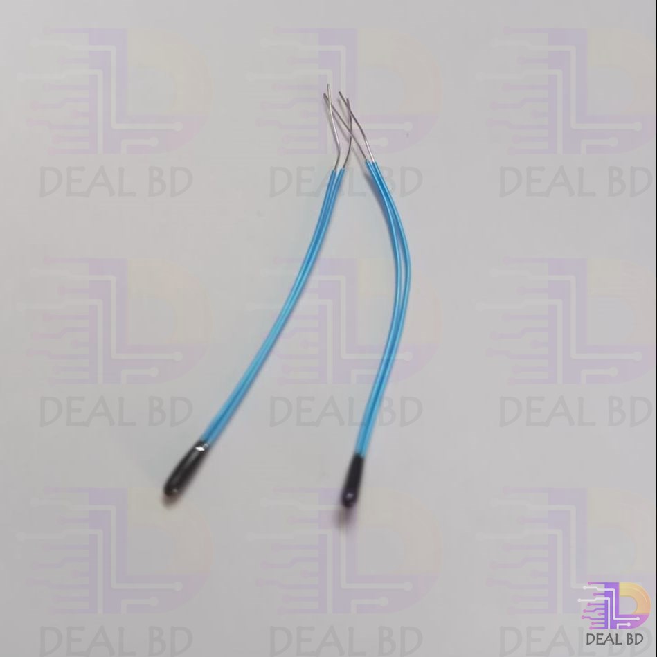 3Pcs- 10K NTC Thermistor Temperature Sensor Black Epoxy Bead 55mm 103 Without Connector For Over Heating Protection General Purpose Electrical Circuitry & Parts. 