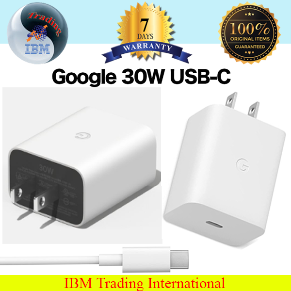 Premium Quality Google 30W USB-C Charger and Cable - Fast Charging Pixel Phone Charger - Compatible with Google Products and Other USB-C devices.. 