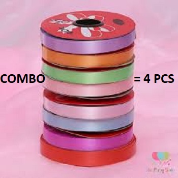 Ribbon- 4 pcs ( Color as available in Stock )