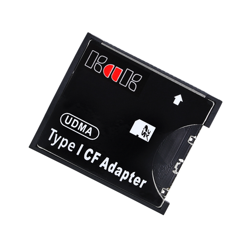 Black Adapter Plastic Adapter Support SD SDHC SDXC MMC Card to Standard Compact Flash Type I Card Reader Converter. 