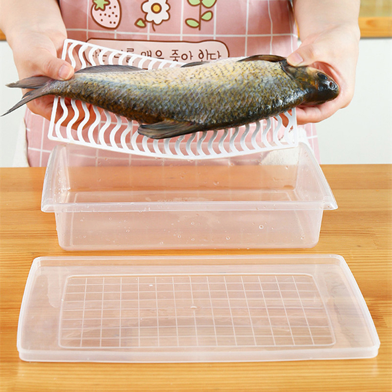 Refrigerator Fish Drip Box Kitchen Classification Storage Box Fridge Box. 