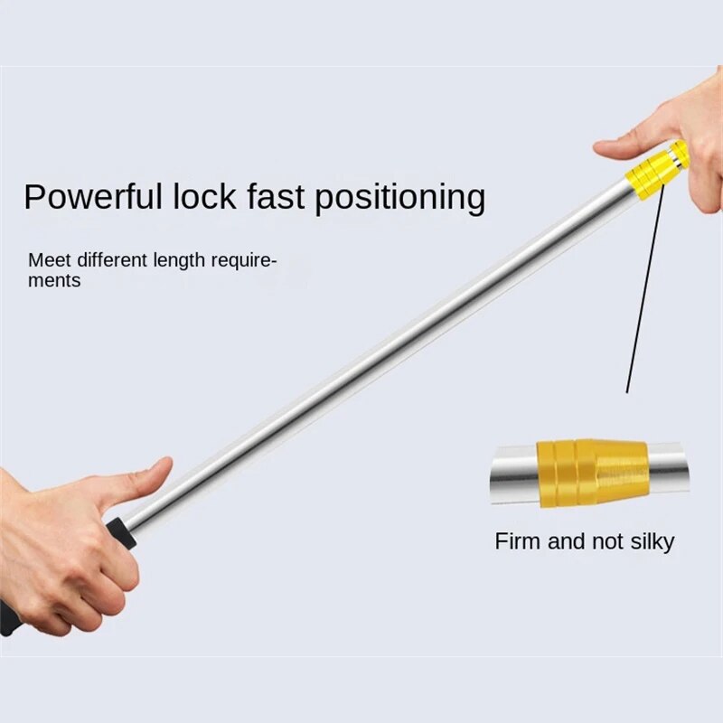 Stainless steel net bar can be positioned telescopic harpoon bar 1.5-7 meters fishing supplies Fishing Net Telescoping Handle. 