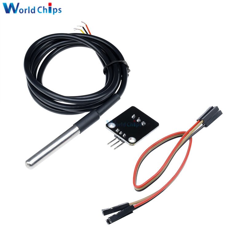 【happy one】DS18B20 Waterproof Sensor Module Kit Stainless Steel For Arduino Pluggable Terminal Adapter 1m Cable. 