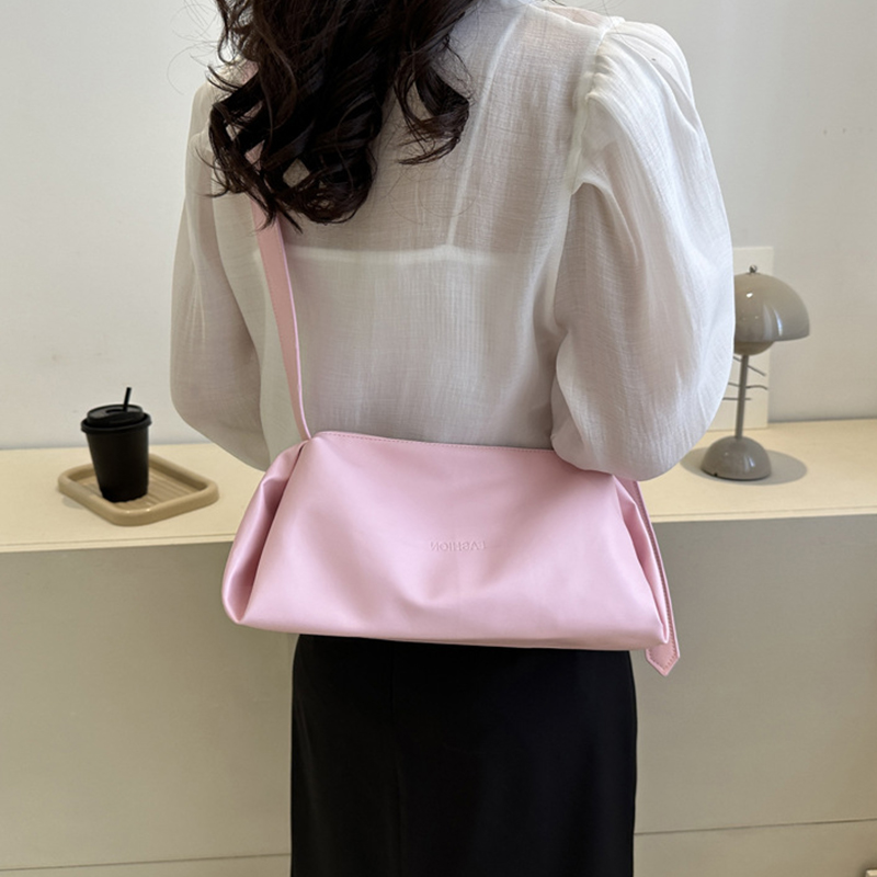 New Single Shoulder Diagonal Straddle Bag Simplified Casual Pillow Bag Mzea. 