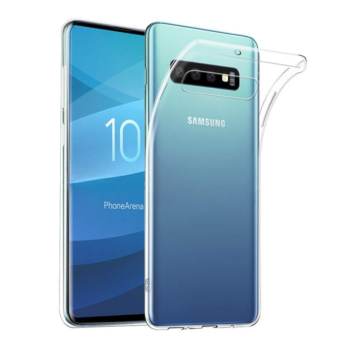 Soft Silicone transparent case back cover for Samsung Galaxy S10 Plus - Crystal Clear