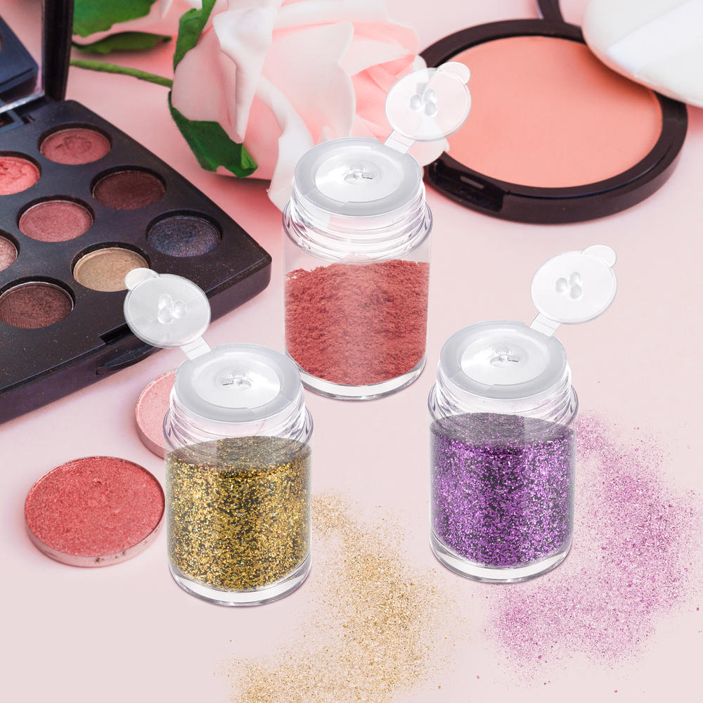 Refillable Cosmetic sifter Portable 10ml Empty Loose powder jar Makeup tools Container for Cosmetics storage Travel-friendly. 