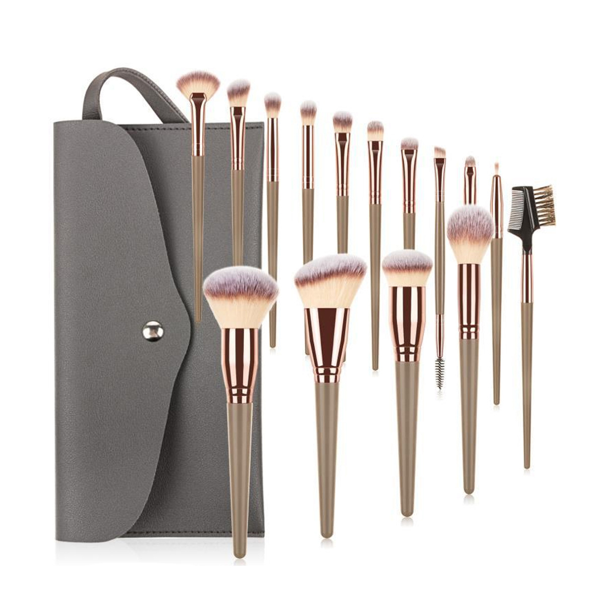 Makeup Brushes Kit Makeup Set with Bag Artificial Fiber Foundation Eye Shadow Eyelash Blush Brush Beauty Tool for Cosmetic Makeup