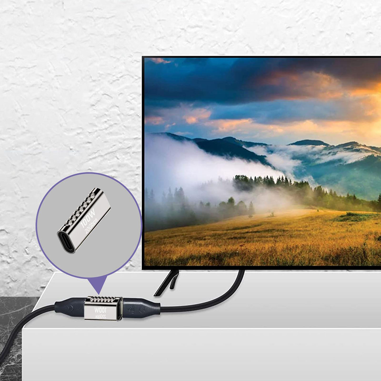 100w Type-C Adapter Multi-function 20Gbps Transmission Fast Charging Converter USB C Hub Docking Station. 