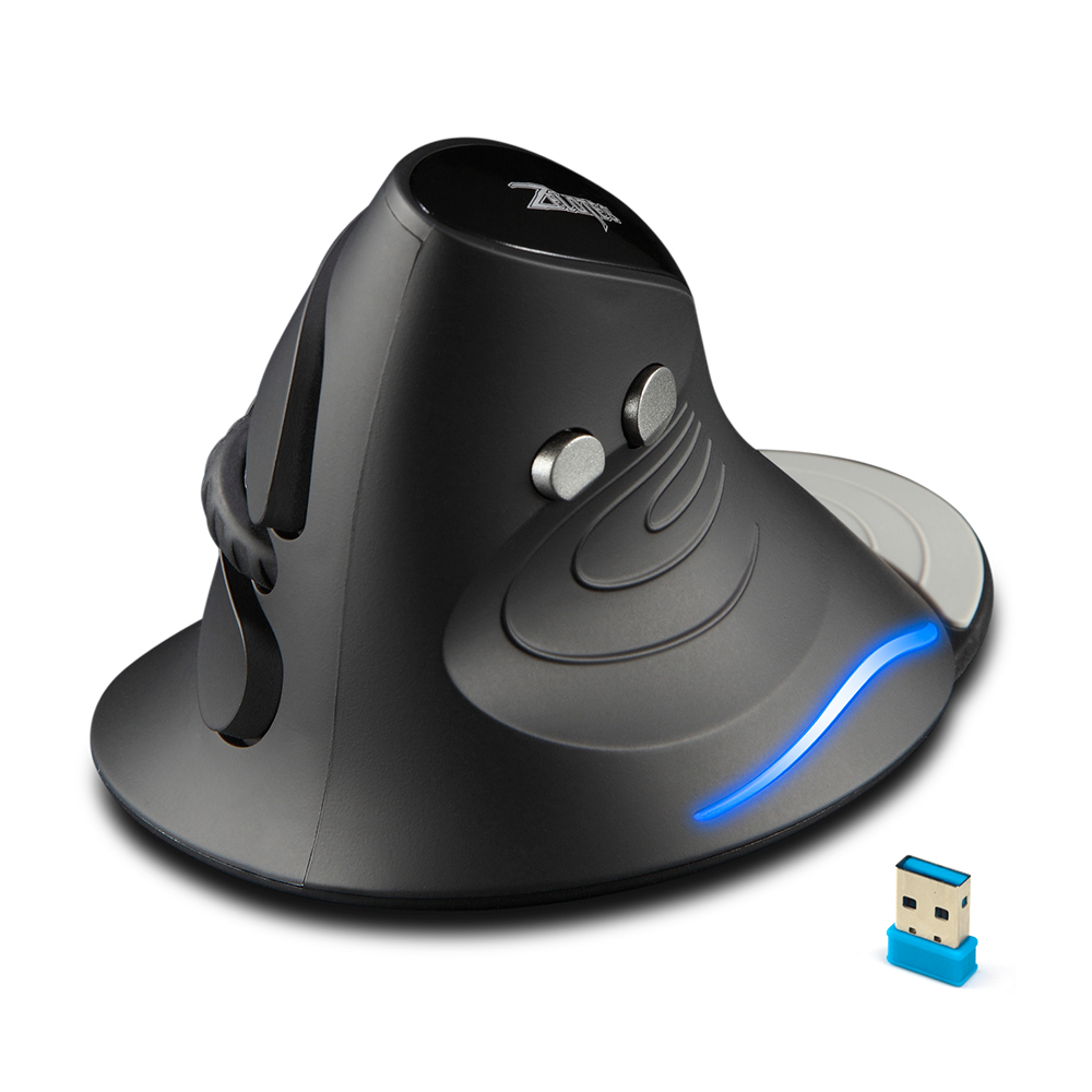 HXSJ Zelotes F-17 Vertical Mouse 2.4Ghz  Gaming Mouse 6 Keys Ergonomic Optical Mice With 3 Adjustable Dpi For Pc Lapt-op