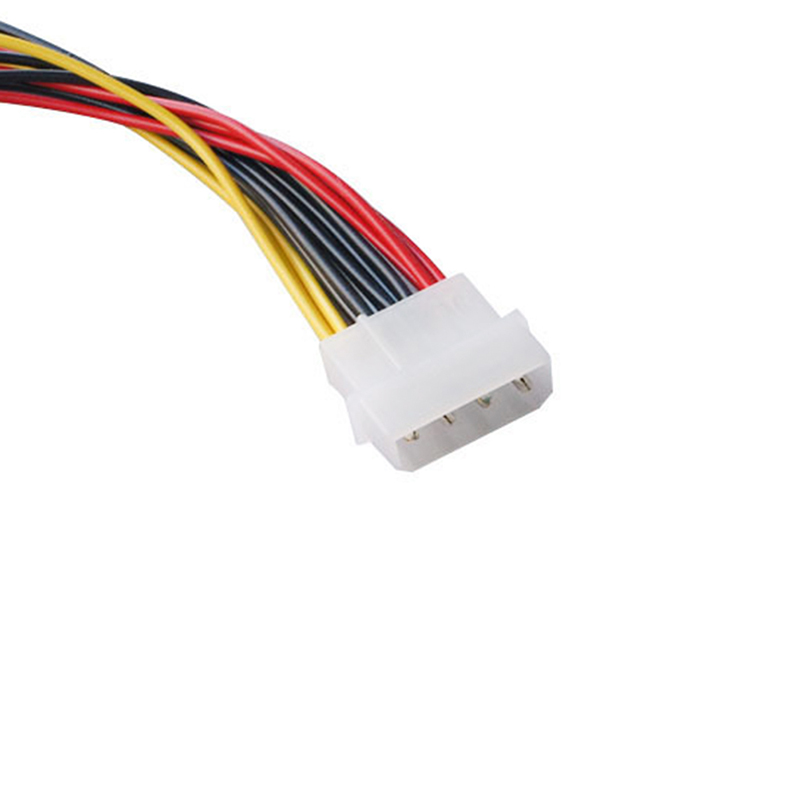4 pin IDE Molex to 3 Serial ATA SATA Power Splitter Extension Cable Connectors. 