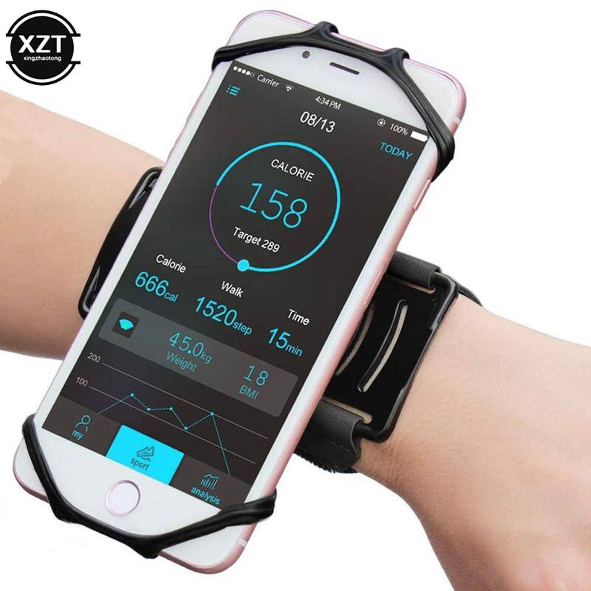 【VisioN Shop】Sports Armband Case for iPhone X 8 7 Universal Rotatable Running Sport Arm Band Key for 4-6 inch Phone