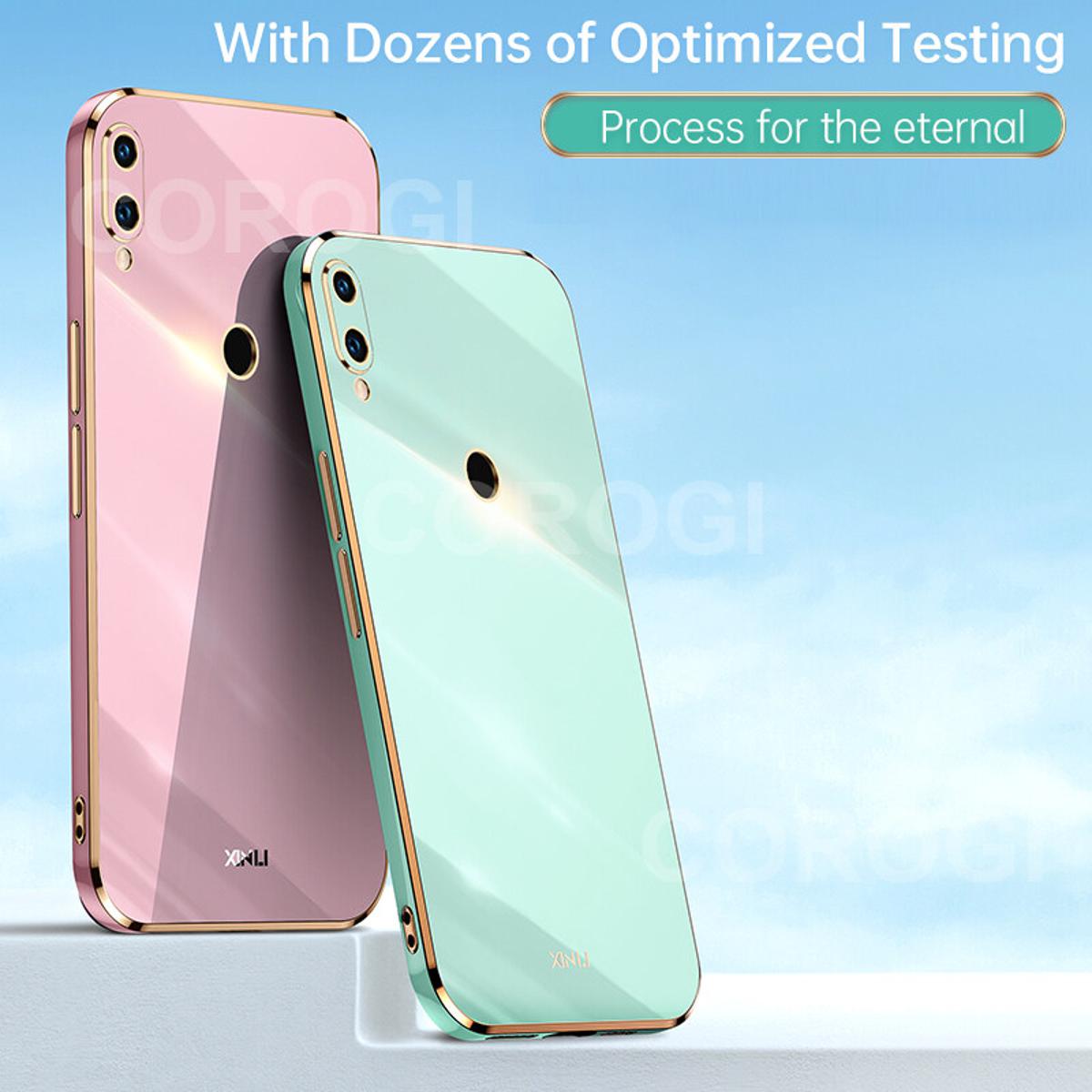 For Huawei Nova 3 Back Cover Fashion Shiny Plating Square Bumper Camera Protection Case Soft Silicone Shockproof Protective Mobile Phone Cases. 
