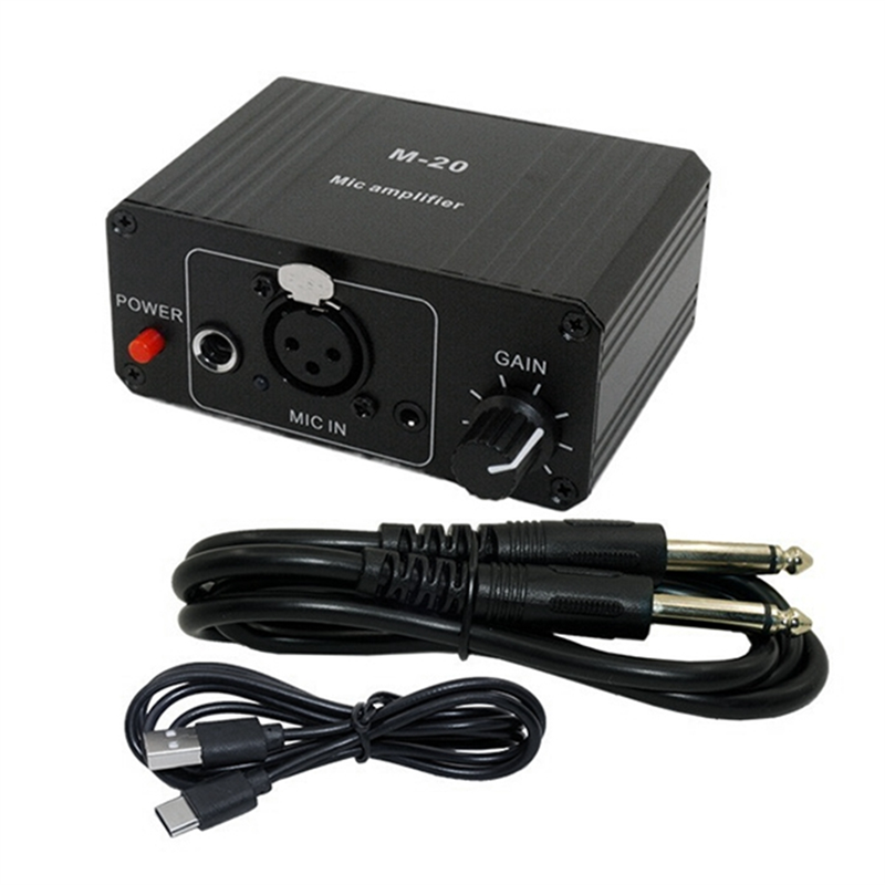Dynamic Microphone Condenser Mic Amplifier M-20 Audio D. 