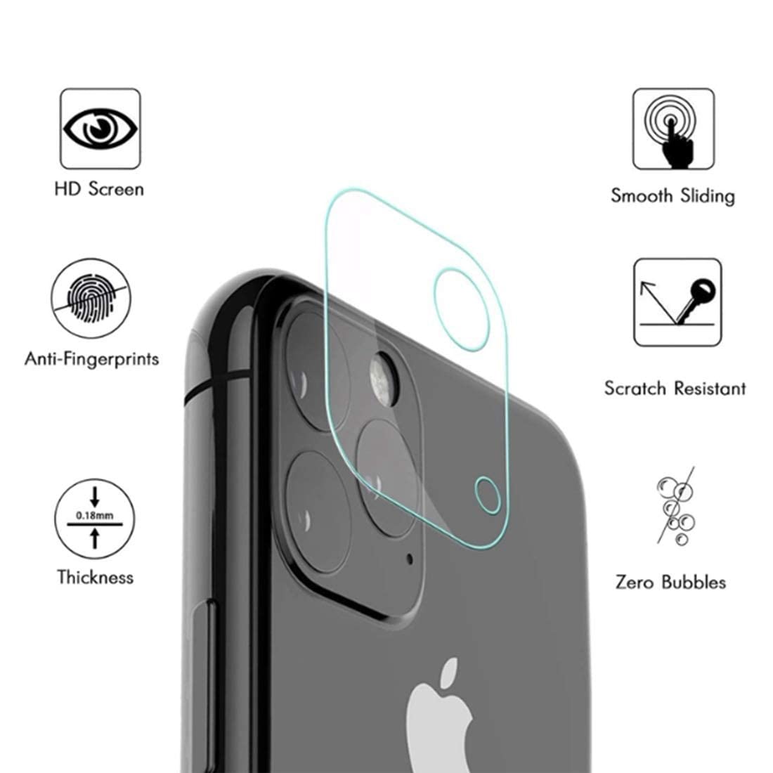 For Apple iPhone 7 Plus 5 piece Set Soft Film Camera Protector case. 