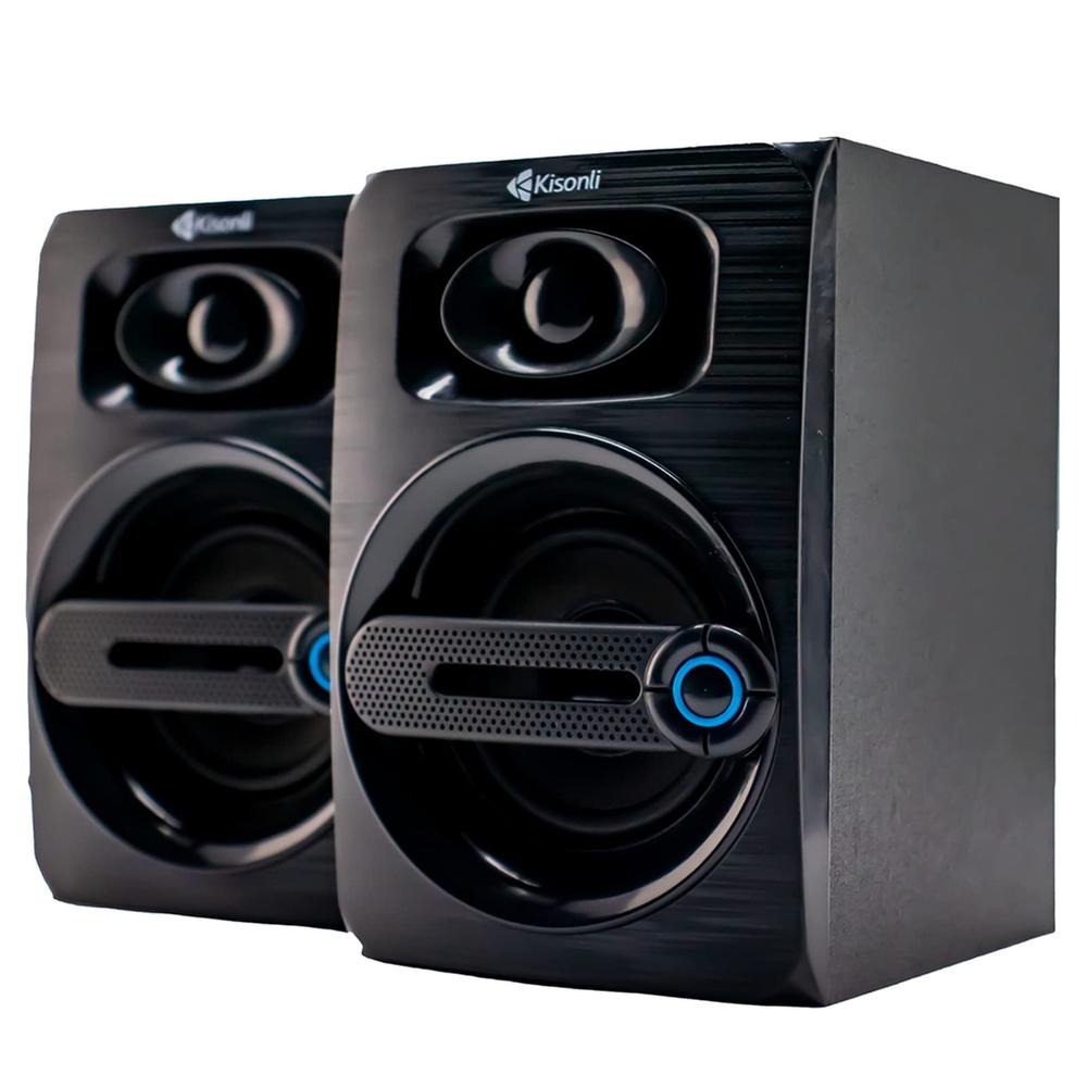 KISONLI T-010 USB 2.0 Stereo Speaker Promotional Stereo Desktop Computer Speakers - KISONLI T-010 USB 2.0 Stereo Speaker Promotional Stereo Desktop Computer Speakers buy online Bangladesh Gadget Corner