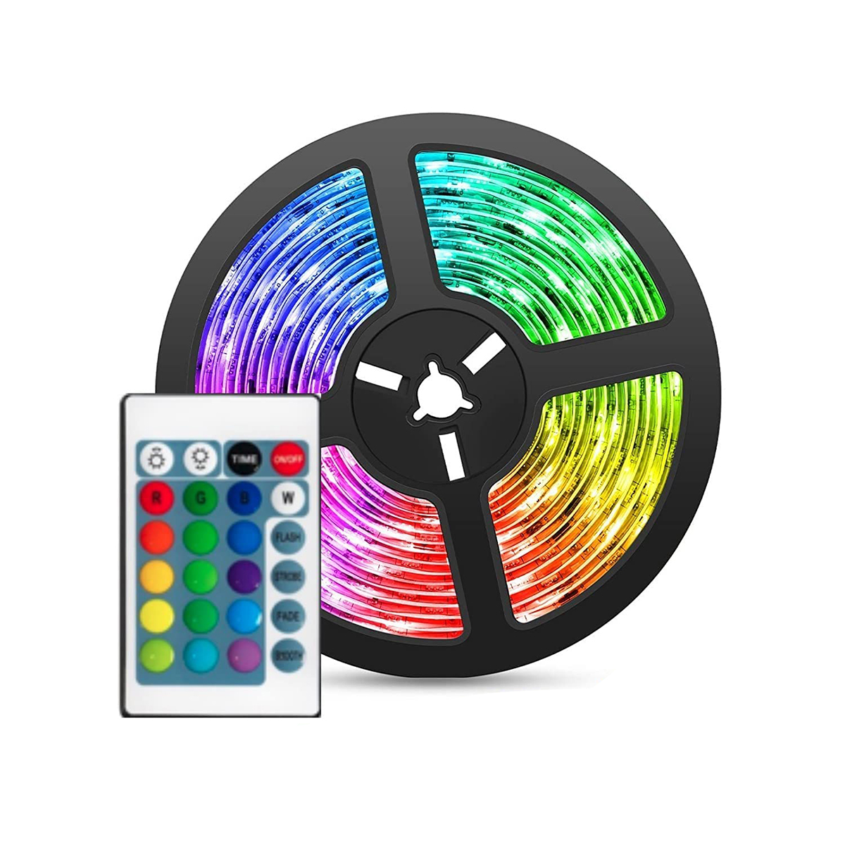 5 Colors LED Strip Light With Remote Control