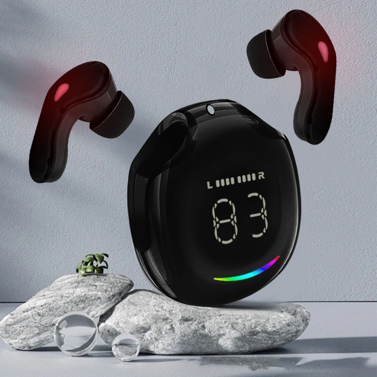 New cross-border private model AIR40-PLUS TWS Bluetooth headset long endurance digital display wireless universal sports. 