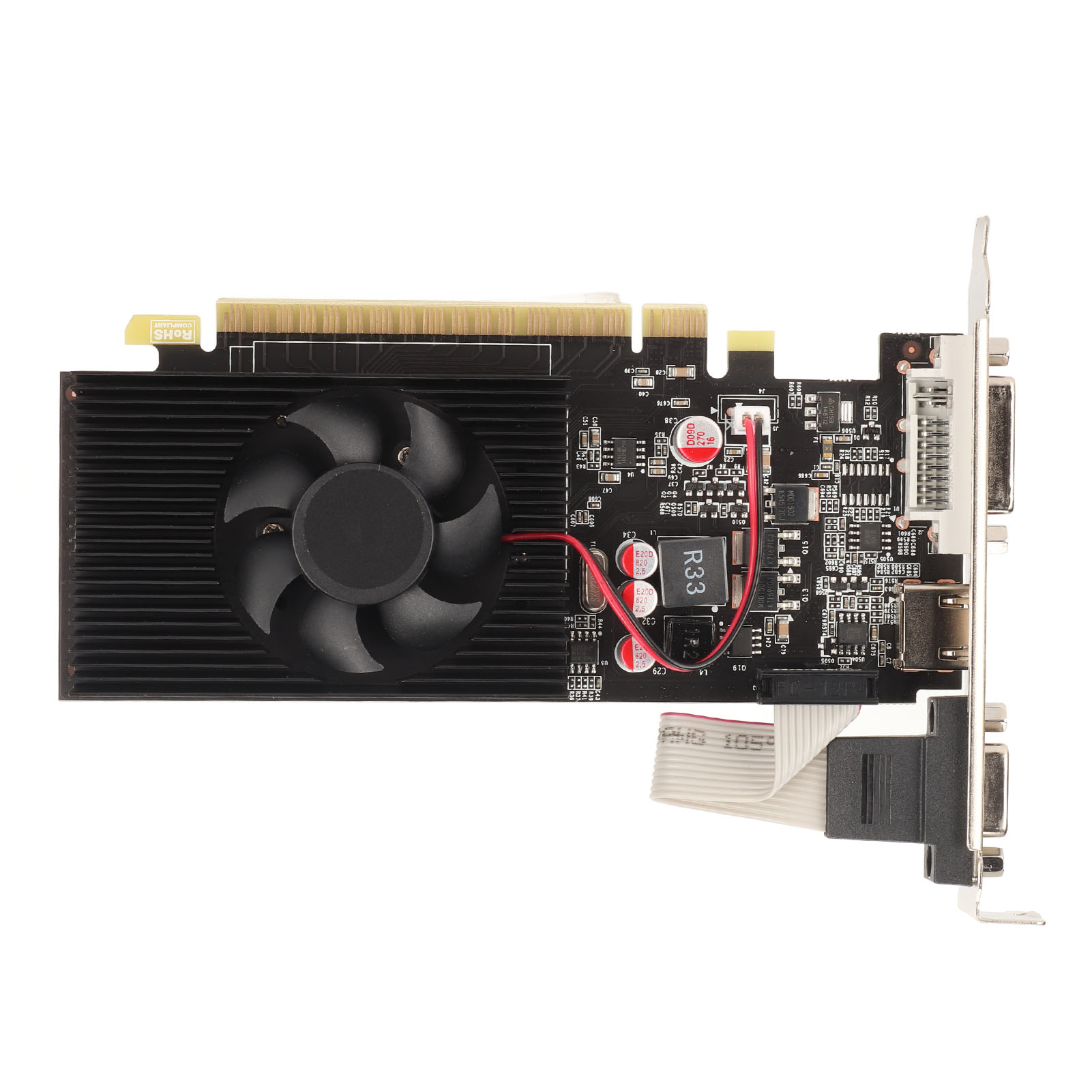 Graphics Card, 128bit GTX 730 2GB DDR3 Gaming Graphics Card with Cooling Fan for Computer. 