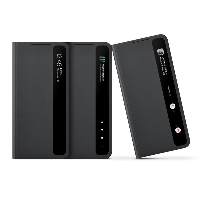For Samsung S21 Smart View Flip Mirror Case For Galaxy S21 Plus /S21 Ultra 5G Phone LED Cover S-View Cases EF-ZG998. 