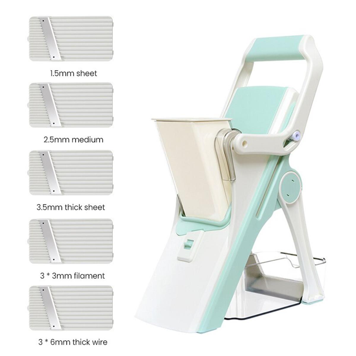 5 in 1 Vegetable Cutter Mandoline Slicer Manual Food Chopper Fruit Potato Cucumber Carrot Meat Slicer Shredder Ninja Safe Slice-Food Shredder