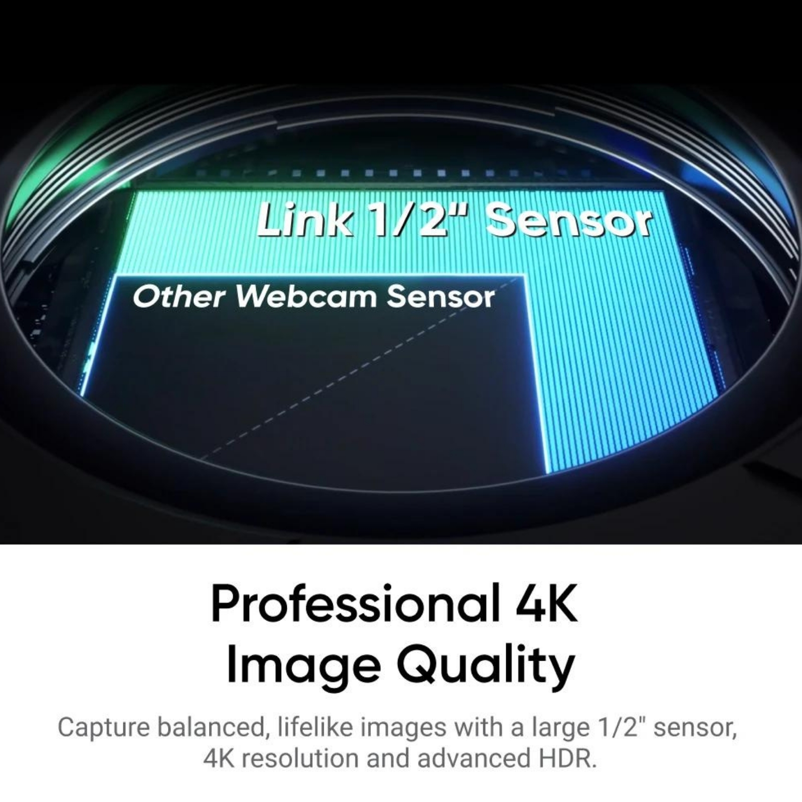 Insta360 Link 2 2C Web Kamerası 4K 30fps PC AI Takip Gürültü Önleyici Hareket Kontrolü 1/2 Sensör HDR Insta 360 Link2 Web Kamerası. 