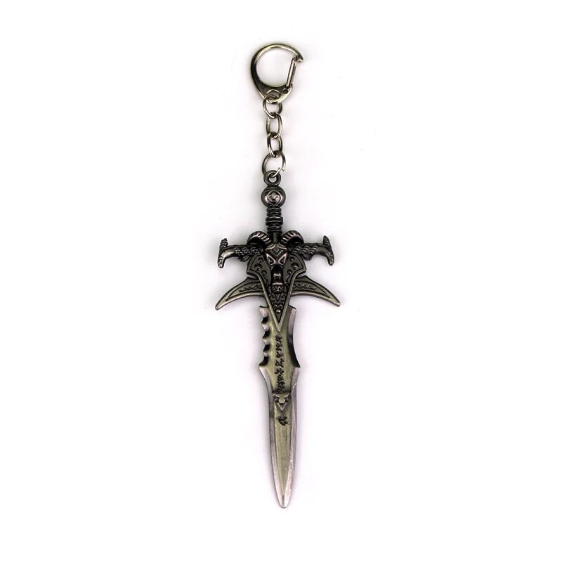 New BLZ Game World Of Warcraft Keychain Engraved WOW Logo Metal Keyring For Man Dropshipping. 