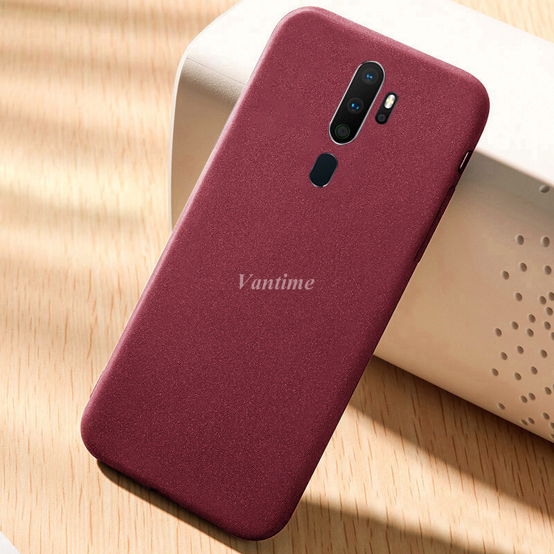Vantime for OPPO A9 2020 A5 Case Soft Sandstone Slim Matte Back Cover. 