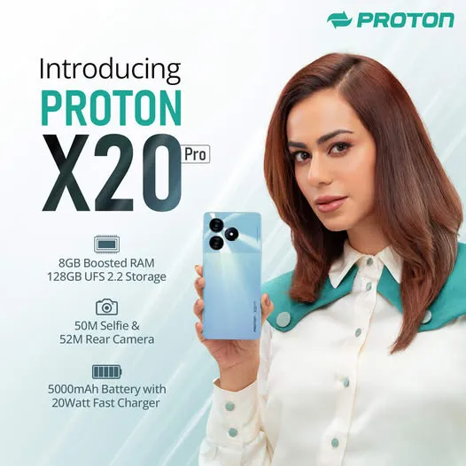 Proton X20 Pro 8GB Boosted RAM 128GB Smartphone