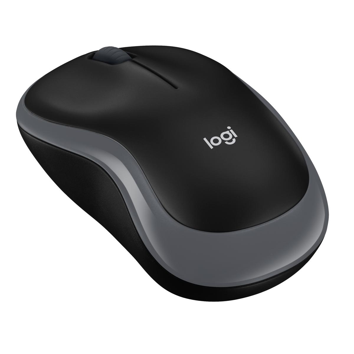 Logitech B175 Wireless Mouse, 2.4 GHz with USB Nano Receiver, Optical Tracking, 12-Months Battery Life, PC / Mac / Laptop - Black