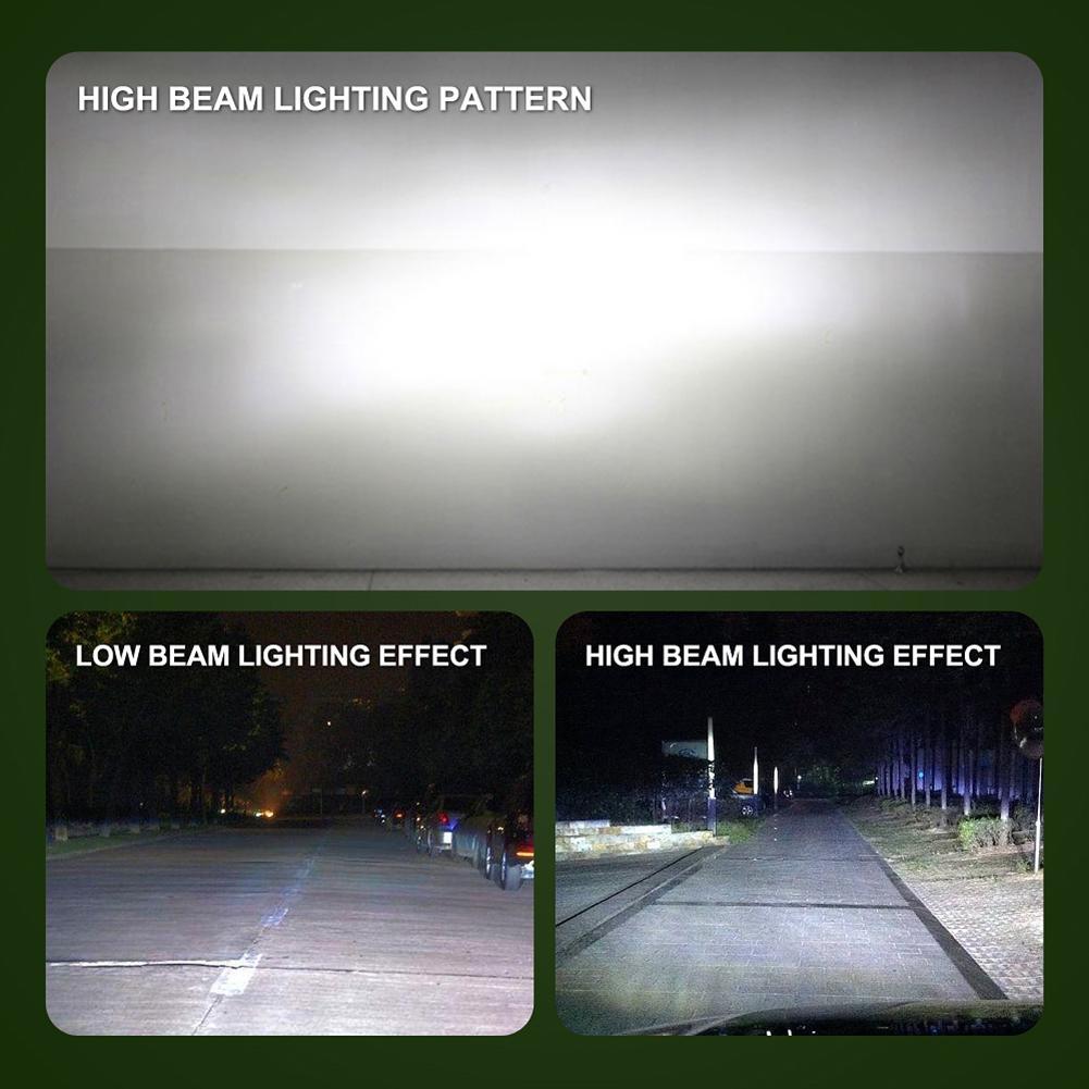 1 Pair H4 LED 72W 6500K 8000LM S4 Car Headlight Hi/Lo Beam Bulbs Waterproof. 